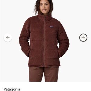 Patagonia Women's Corduroy Puffer Jacket in Rich Brown